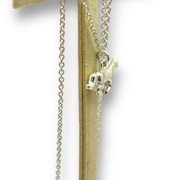 Galloping Horse Pendant Necklace Silver / Silver-Tone Equine Unique Equestrian - Picture 5 of 5